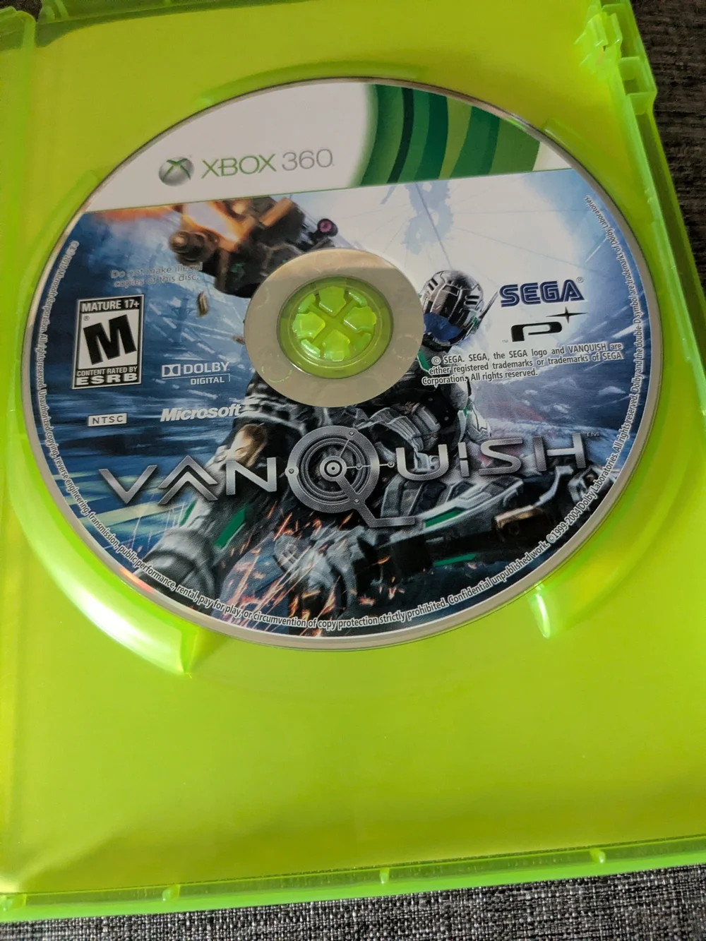 Xbox 360 Vanquish (Green) - Action Shooter Game